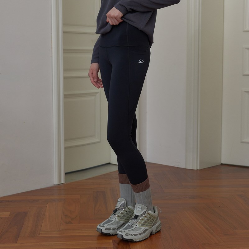 square houlest户外裸感弹力口袋紧身瑜伽裤运动健身骑行速干裤女