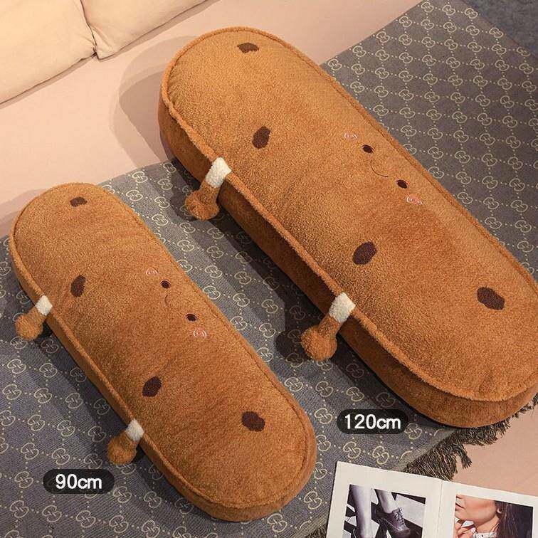 曲奇饼干长抱枕学生宿舍睡觉床头床上卧室居家抱睡可拆洗枕头靠垫