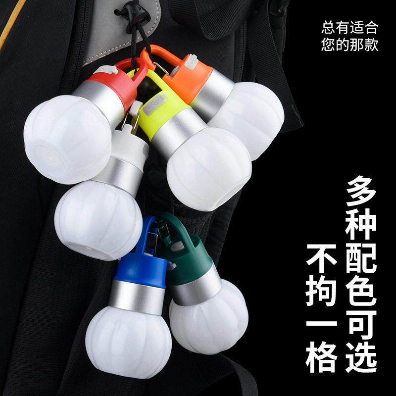 新款户外徒步盖灯充电登山背包警示挂灯水七彩露营氛围灯