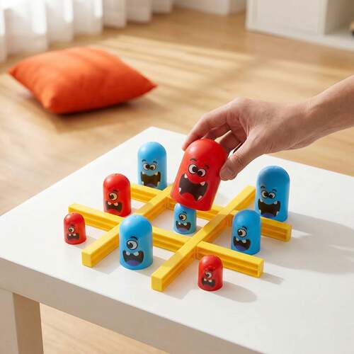 跨境Tic Tac Toe Game儿童井字棋男女孩益智亲子互动趣味游戏代发