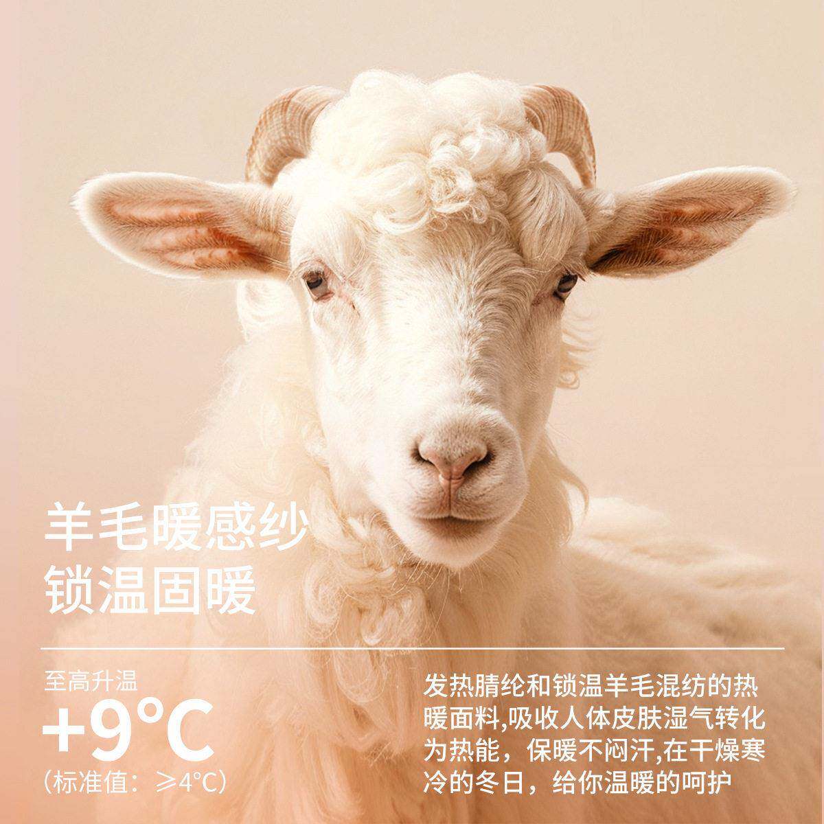 新款羊毛蚕丝蛋白保暖内衣套装士德绒发热加绒加厚秋衣秋裤