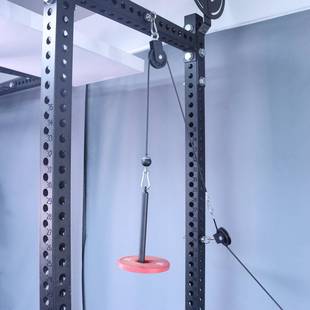 不锈钢吊环螺栓高位下拉固定器阻力带悬挂带滑轮固定健身器材配件