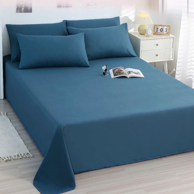 2025新款四季通用床单单件床上用品宿舍纯色单人1米2被单三件套