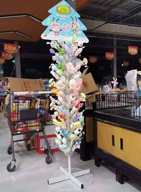 厂家直销糖果玩具商超货架圣诞树造型置物架货品架收纳架铁架子