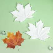 2件套枫叶叶脉纹路模硅胶模具 仿真树叶模DIY压花巧克力翻糖模具