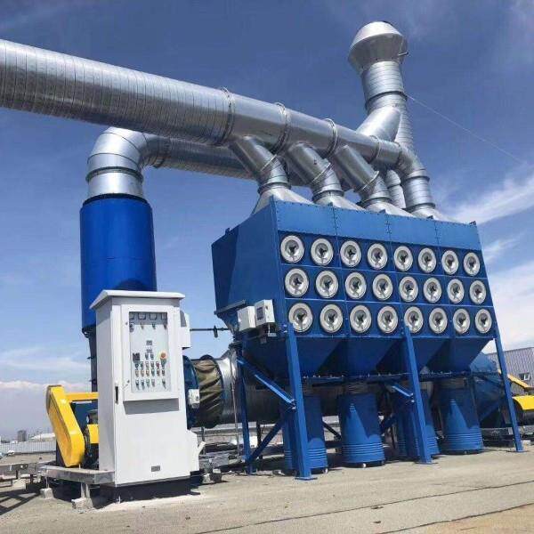 现货供应1万风量侧装滤筒除尘器焊接打磨烟尘处理设备阻燃滤筒