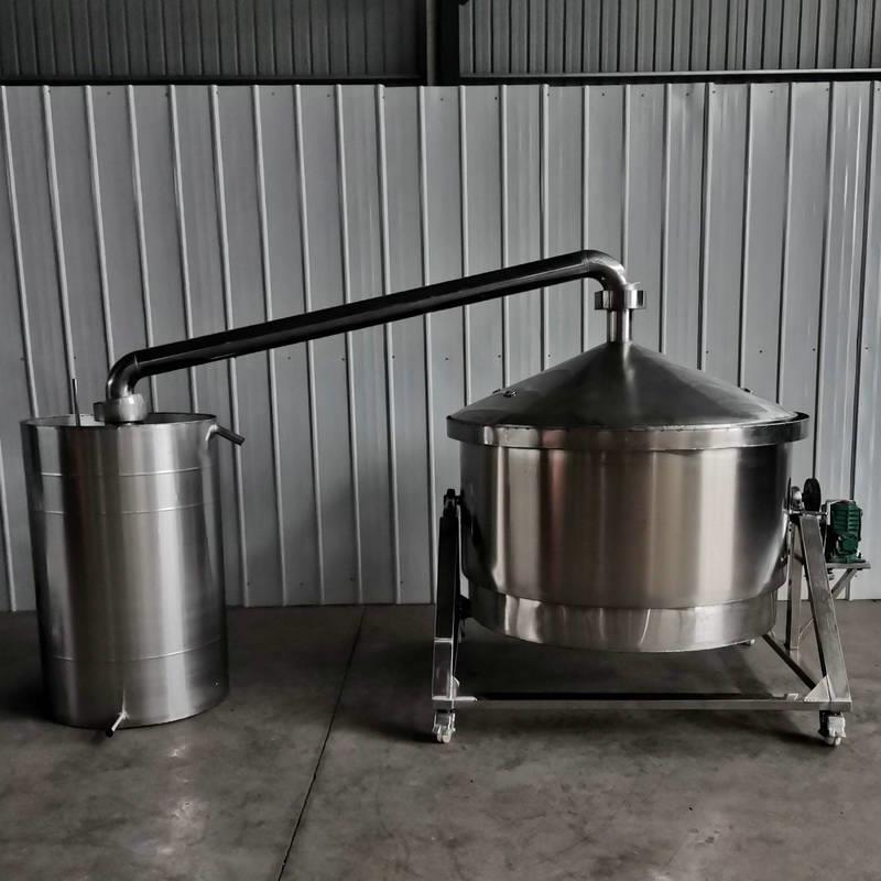 现货供应304不锈钢食品级自酿酒甄锅五谷杂粮蒸酒设备倒料翻转甄