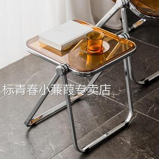 亚克力矮桌子网红拍照搭配家具沙发边几 可折叠透明小茶几家用时尚