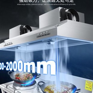 商用抽油烟机大吸力双电机饭z店家用厨房烟罩柴火土灶净化脱排