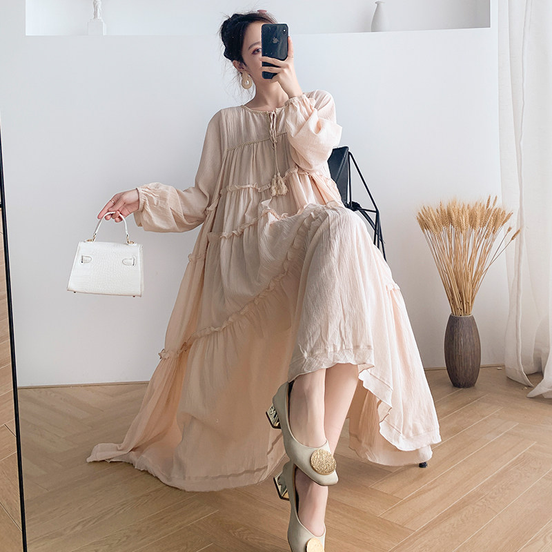 孕妇连衣裙2021秋装新款时尚小清新网红宽松辣妈温柔风秋季长裙子,孕妇装/孕产妇用品/营养,连衣裙,淘宝优惠券,粉丝福利购,淘宝优惠卷