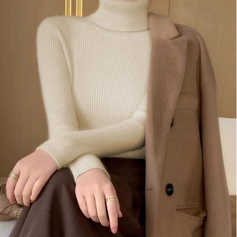 高领针织毛衣女秋冬2024新款舒芙蕾轻法风穿搭修身内搭打底衫上衣,孕妇装/孕产妇用品/营养,孕妇瑜伽背心/T恤,淘宝优惠券,粉丝福利购,淘宝优惠卷