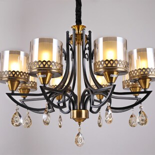 客厅灯欧式咖啡厅吊灯西餐厅玻璃房间别墅复式楼茶楼酒吧灯具灯饰