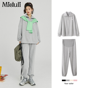 孕妇装春装套装春季上衣孕妇卫衣春秋款时尚大码打底衫女外套秋冬