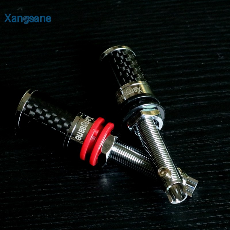 原装免焊碳纤维镀铑 音箱功放纯铜接线P柱 喇叭插座长端子