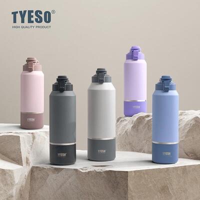 TYESO泰硕2000ml大容量保温壶户外车载运动水杯夏季直饮保冷水瓶