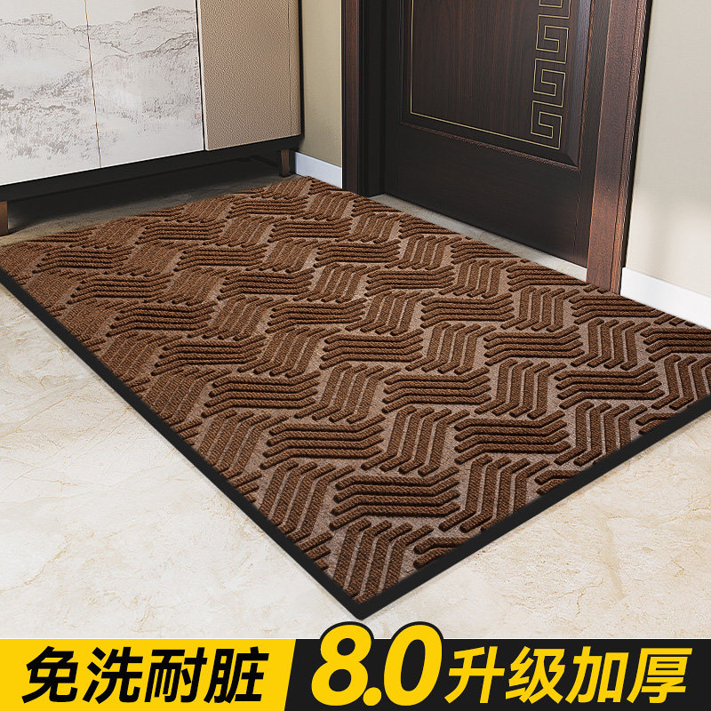 别墅加厚入户门地垫家用大门口室外防滑地毯除尘S脚垫豪宅进门垫
