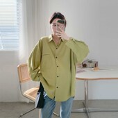 薄款 孕妇休闲衫 T外套宽松防晒上 衬衫 闺蜜岁月春夏单排扣纯色长袖