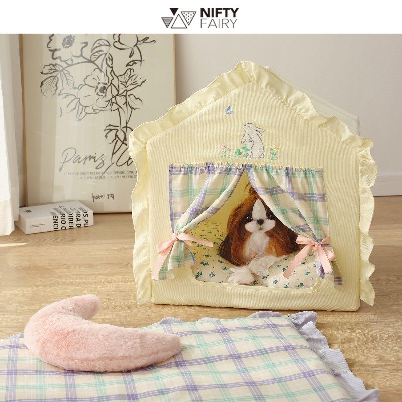米南网红宠物房子帐篷四季款狗窝猫窝可拆洗可爱刺绣小型犬泰迪,宠物/宠物食品及用品,狗窝/屋/帐篷/沙发,淘宝优惠券,粉丝福利购,淘宝优惠卷
