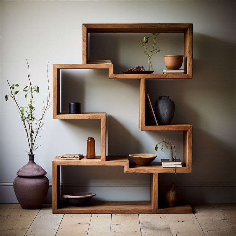 侘寂风博古架实木多宝阁民宿中式茶室茶叶置物架书架收Y纳架展示,住宅家具,多宝格/博古架,淘宝优惠券,粉丝福利购,淘宝优惠卷