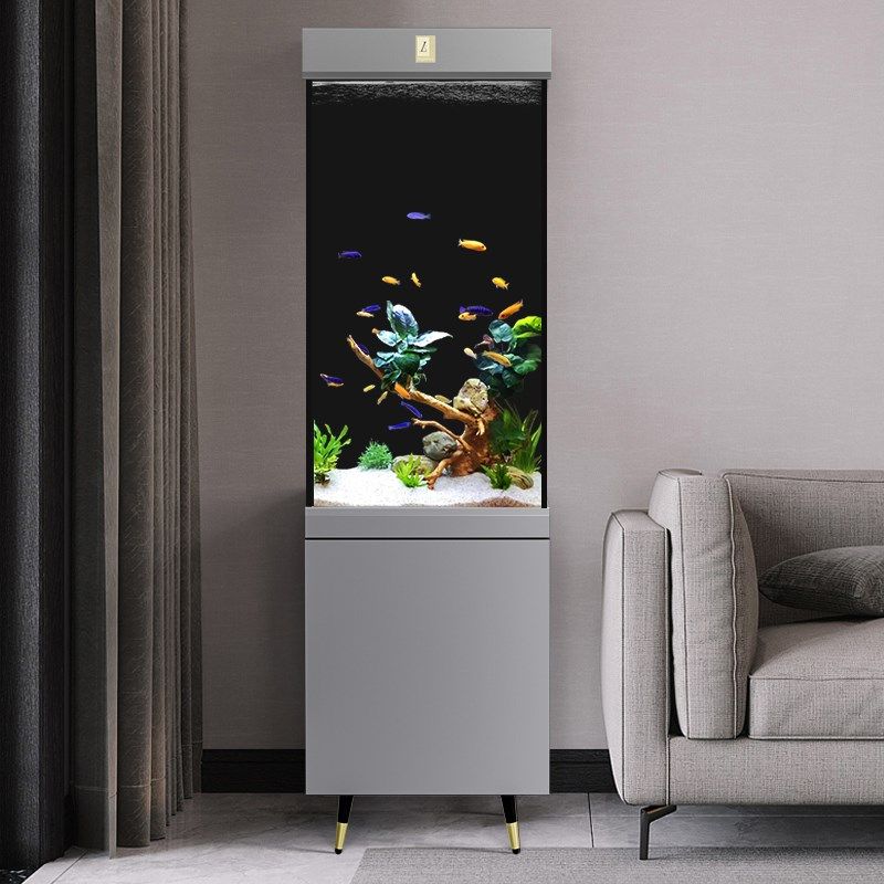 立式鱼缸客厅2025新款超白玻璃小型F带一体柜子竖型落地免换水族,宠物/宠物食品及用品,桌面缸,淘宝优惠券,粉丝福利购,淘宝优惠卷