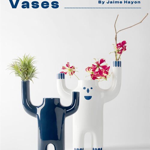 Happy Yeti 雪人陶瓷花瓶ins样板间艺术N家居装饰花瓶酒店家居摆