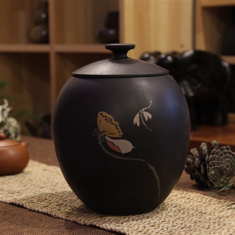 云南建水紫陶茶叶罐大号原矿泥料阴刻阳填醒茶罐O 全手工700克茶,餐饮具,茶叶罐,淘宝优惠券,粉丝福利购,淘宝优惠卷