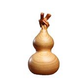 太行崖柏龙头葫芦实木雕刻手把件工艺品木雕吉祥如意福禄文玩