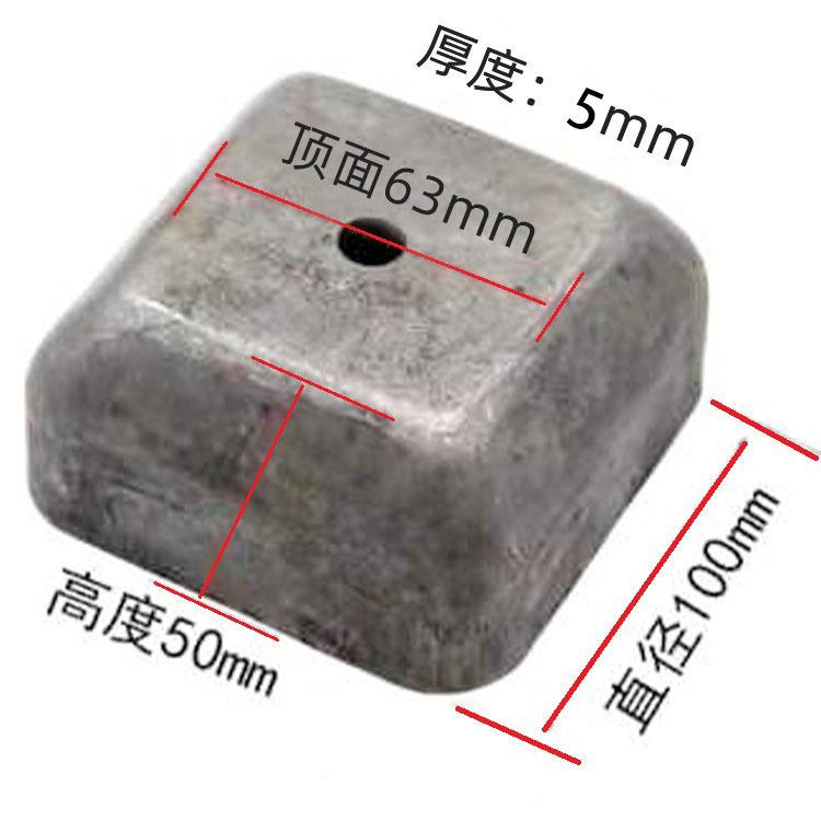 脚碗堆叠配件厚度5mm开口100mm适用50-60mm方管方形堆垛脚