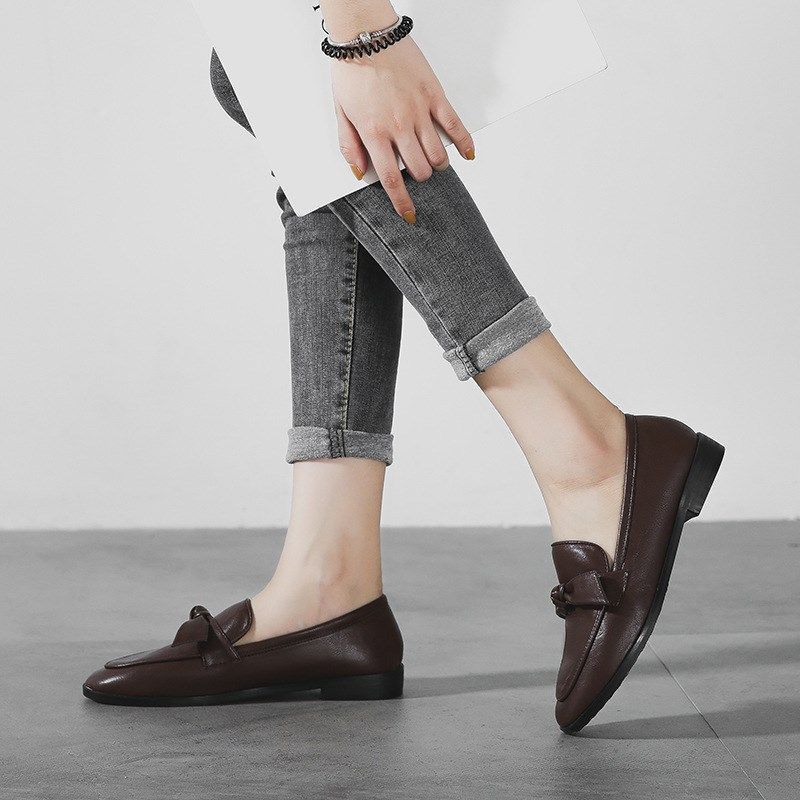 法式仙女风2025超软平底小皮鞋春秋新款英伦风豆豆鞋休.闲通勤单,女鞋,时尚休闲鞋,淘宝优惠券,粉丝福利购,淘宝优惠卷