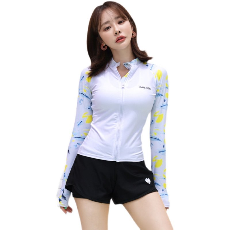 分体泳衣女夏显瘦l遮肚保守运动潜水服冲浪服平角长袖遮肉泳装,运动/瑜伽/健身/球迷用品,分体泳衣,淘宝优惠券,粉丝福利购,淘宝优惠卷