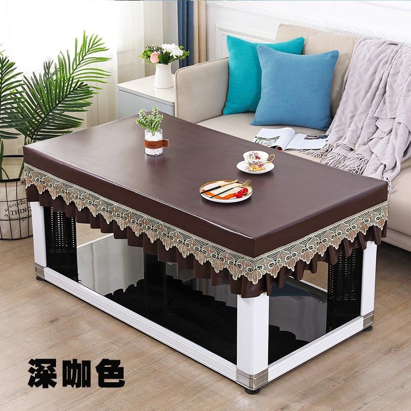 烤火桌子皮罩PU皮长方形免洗防油茶几电炉Q防尘时尚加厚桌布垫,居家布艺,桌布,淘宝优惠券,粉丝福利购,淘宝优惠卷