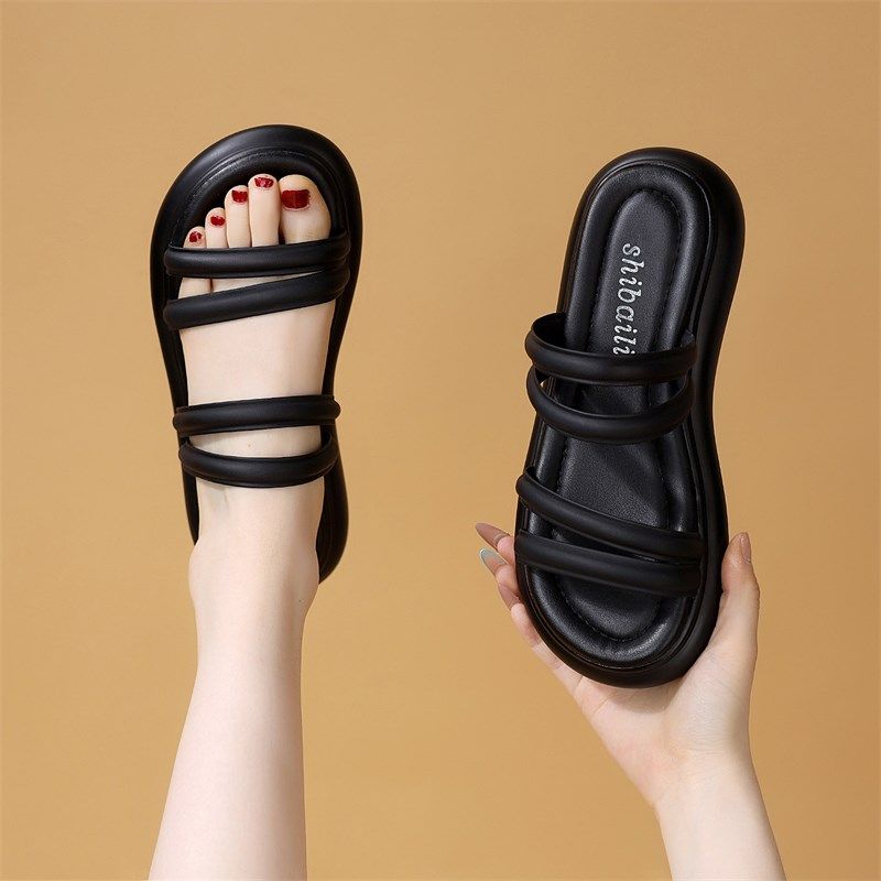 法式高级感拖鞋女夏外穿2025新款绝美超火软底轻便V凉拖鞋大码41,女鞋,一字拖,淘宝优惠券,粉丝福利购,淘宝优惠卷