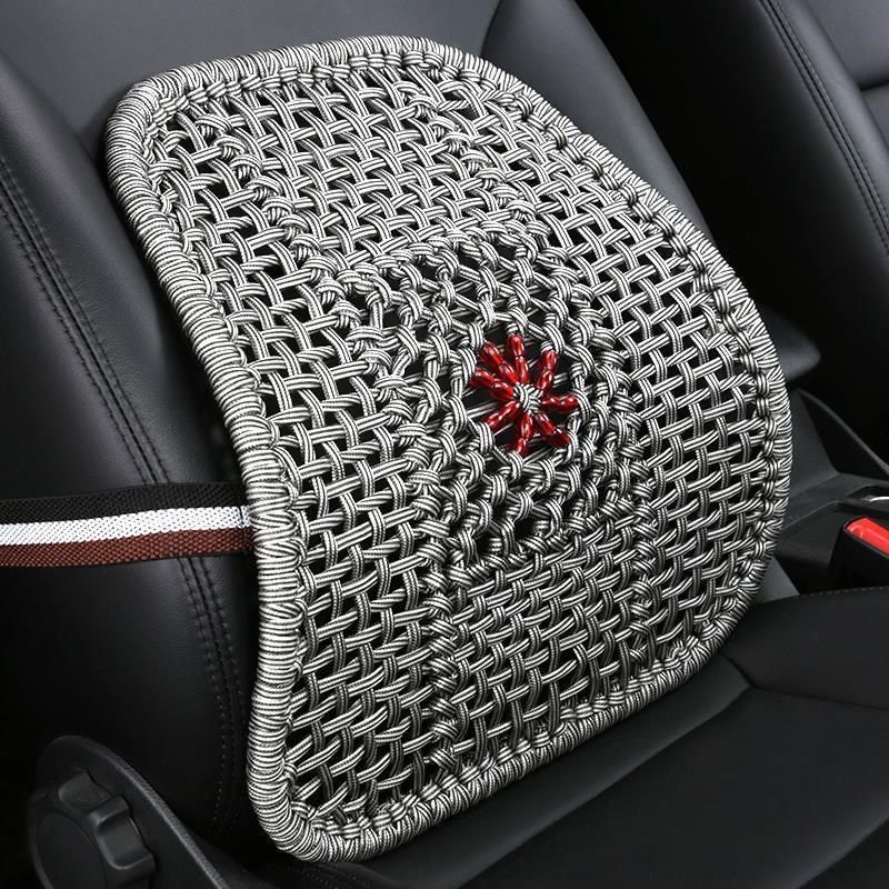 汽车靠垫木珠藤条枕竹片腰垫办公室座椅护腰垫夏季透气冰丝网腰靠,汽车用品/电子/清洗/改装,腰靠,淘宝优惠券,粉丝福利购,淘宝优惠卷