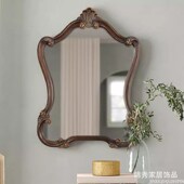 浴室镜镜子浴室镜 饰镜欧式 法式 复古雕梳妆镜艺术壁挂装