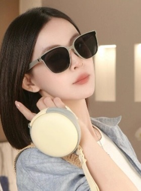 夏日防晒可折叠墨镜女高级感防紫外线时尚百搭女款太阳镜2025新款
