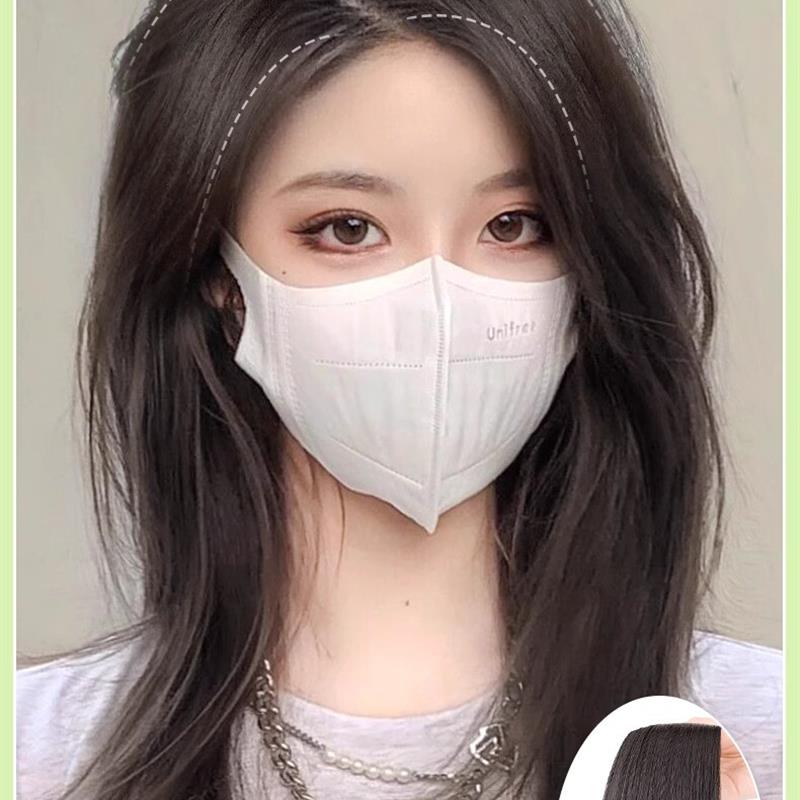 假发片女头顶高颅顶垫发片增发量全真人发丝蓬松器补发真发接发片