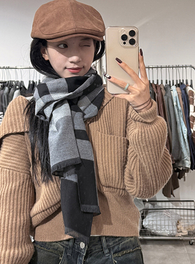 2025新款围巾女春秋冬季百搭韩版大牌披肩仿羊绒网红保暖爆款围脖