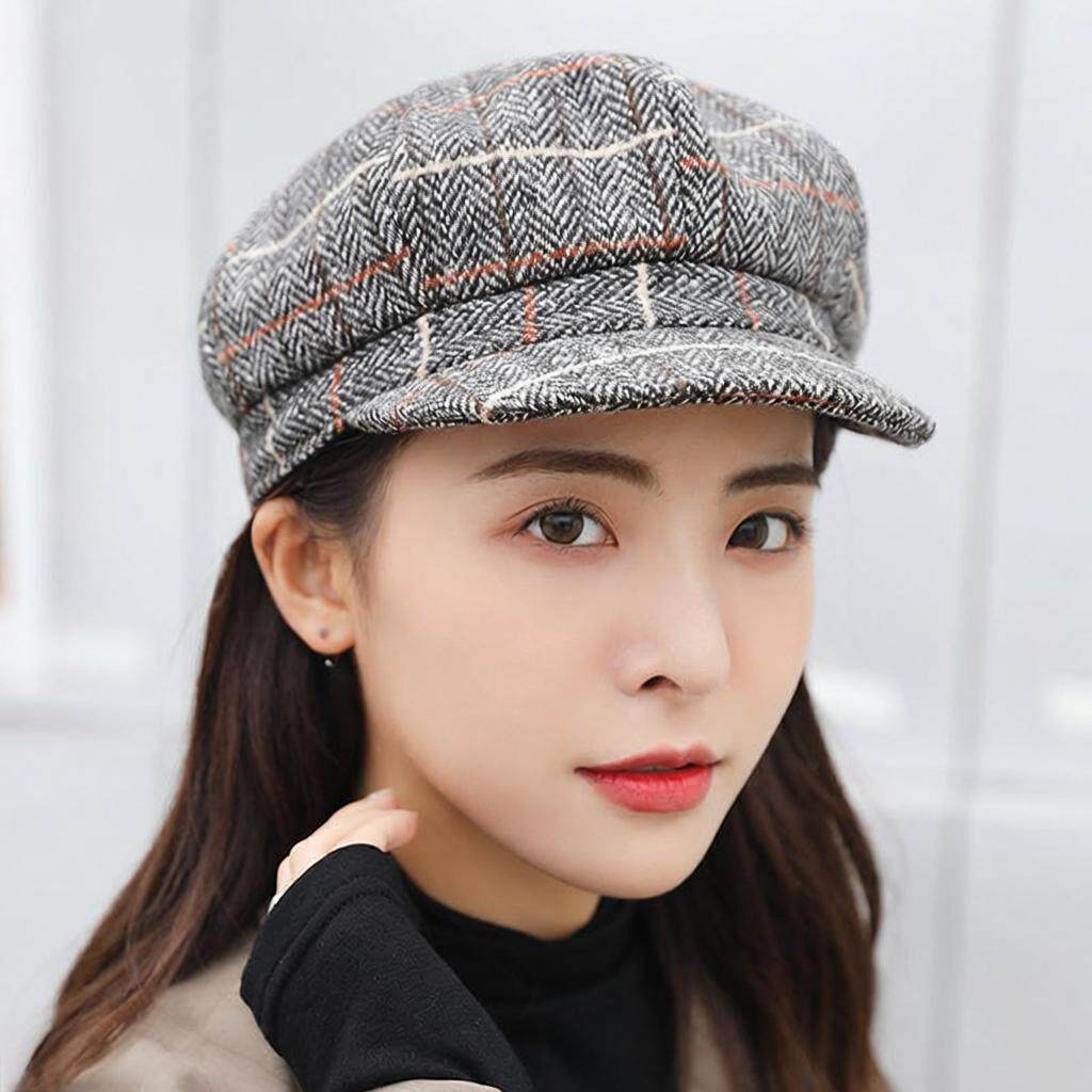 中老年人妈妈八角帽春秋中年女士时尚秋季女帽英伦百搭帽女春帽子