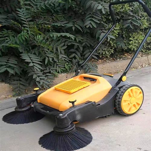 双滚刷小型公园扫路车手推式吸尘扫地机车间大面积灰尘垃圾清扫机