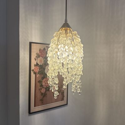 ShareDon 法式小吊灯 床头卧室浪漫轻奢吊线灯复古过道玄关玻璃灯