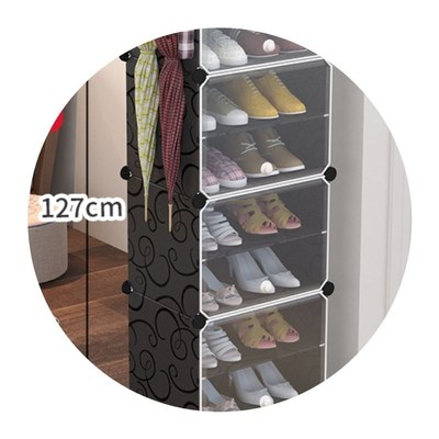 2 3multilayer simple shoe rack ark plIastic dustproof cabine