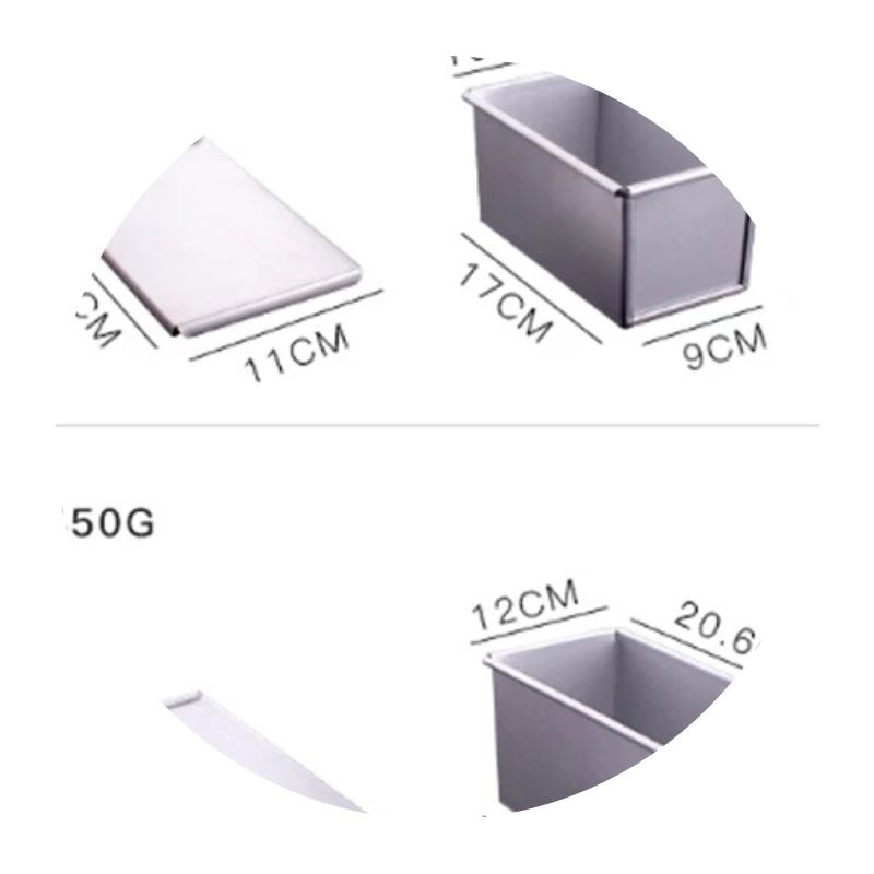 Toast boxes Bread Loaf Pan cake mold bKaking tool with lid