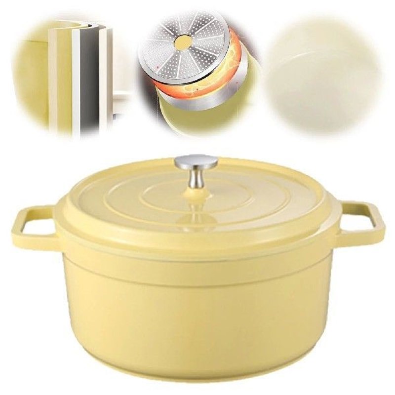 Non-Stick Heavy Duty Stock Pot with Lid Home KitchWen Enamel