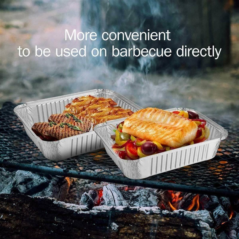 30pcs 570ml Disposable BBQ Drip Pan ITray Aluminum Foil Tin