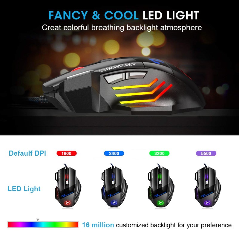 Rgb Wired Mouse Gnaming Mouse For Computer Ergonomic Mause G