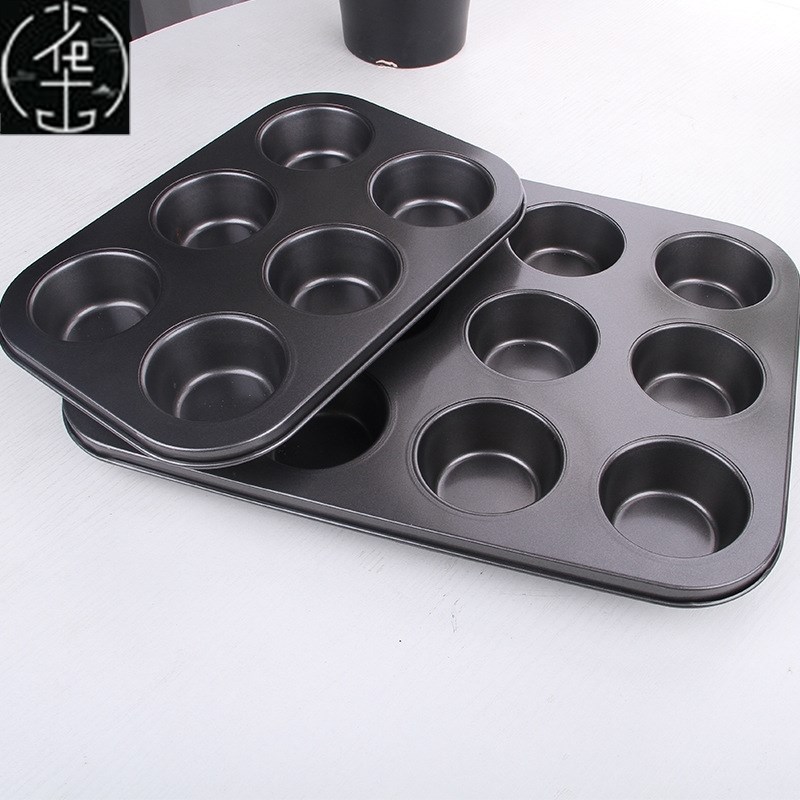 Round dMuffin CupCake Mold Egg Tart Baking Pan Tray纸杯蛋糕