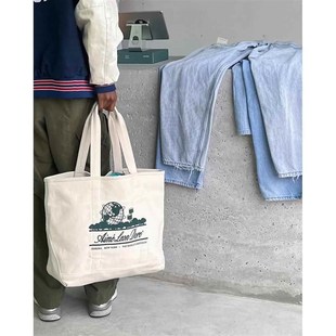 Tote Aime UnisphereD Leon 重磅通勤大容量印花帆布托特包 Dore