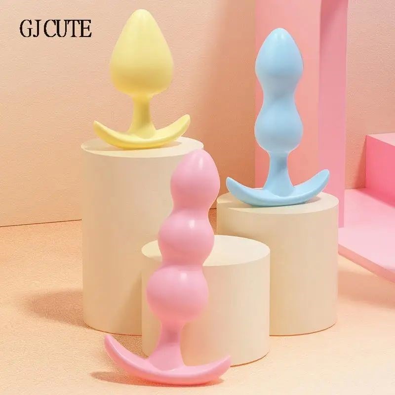 pcs/Set Soft Siliconse Anal Plugs Beginner Anal Stimulator