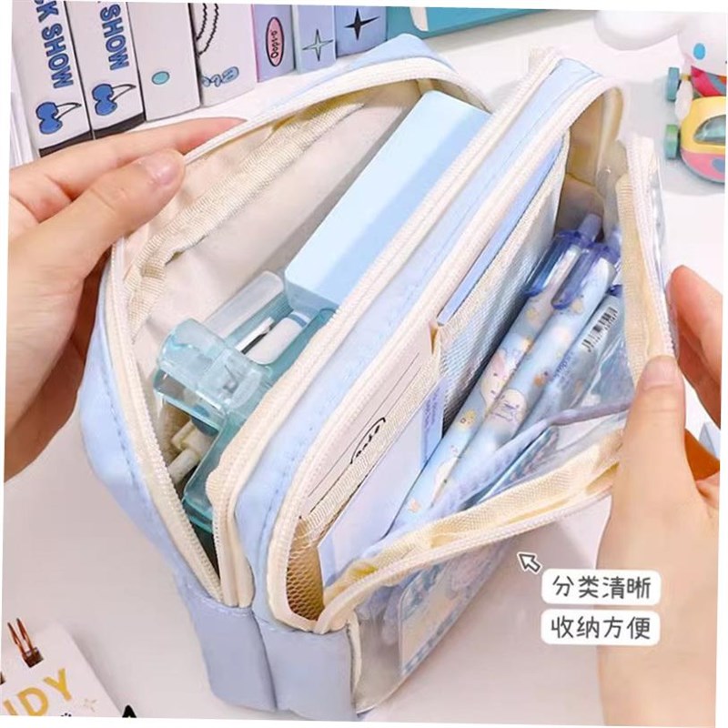 cinnamoroll文具l盒 kuromi笔袋 cute pencil case sanrio文具卡