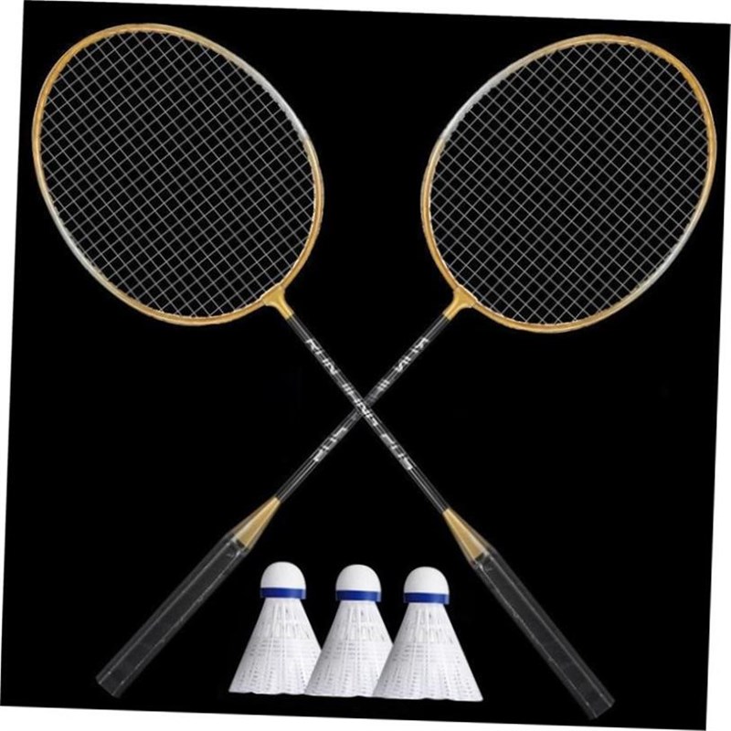 Set of 2 badminton ryackets羽毛球拍2只装 成人合金分体娱乐练